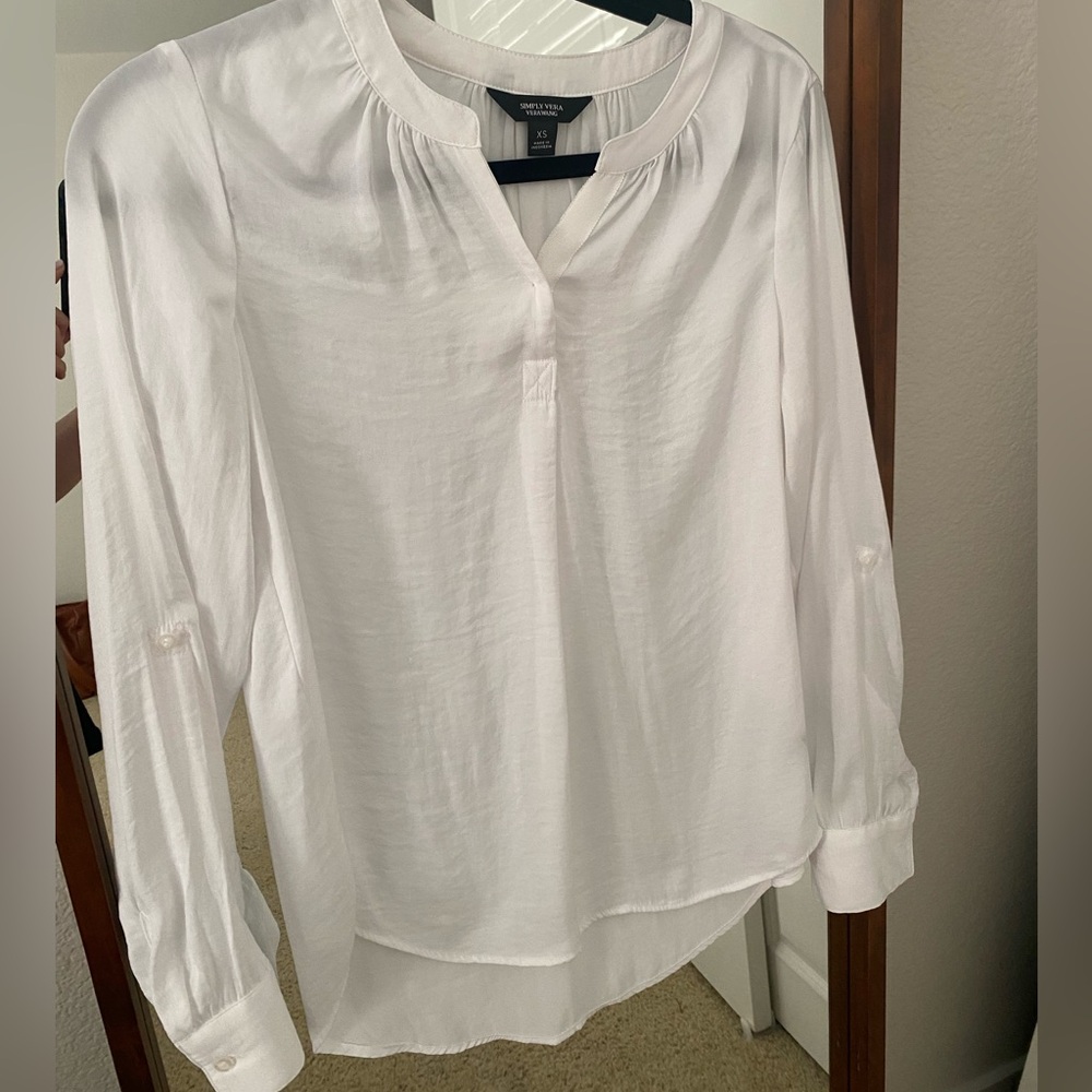 Vera Wang white blouse